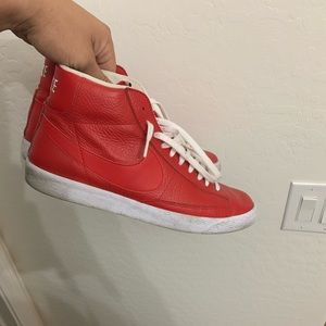 Red Nike Blazer Premium Mids